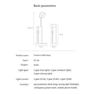 Convenient and durable foldable LED desk lamp
