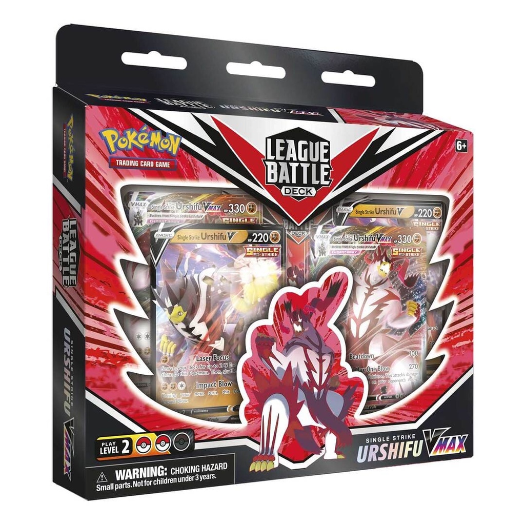 Bài Pokemon TCG Single Strike Urshifu VMAX League Battle Deck Ready to Play Deck CHÍNH HÃNG MỸ POKTCGUSLTH04