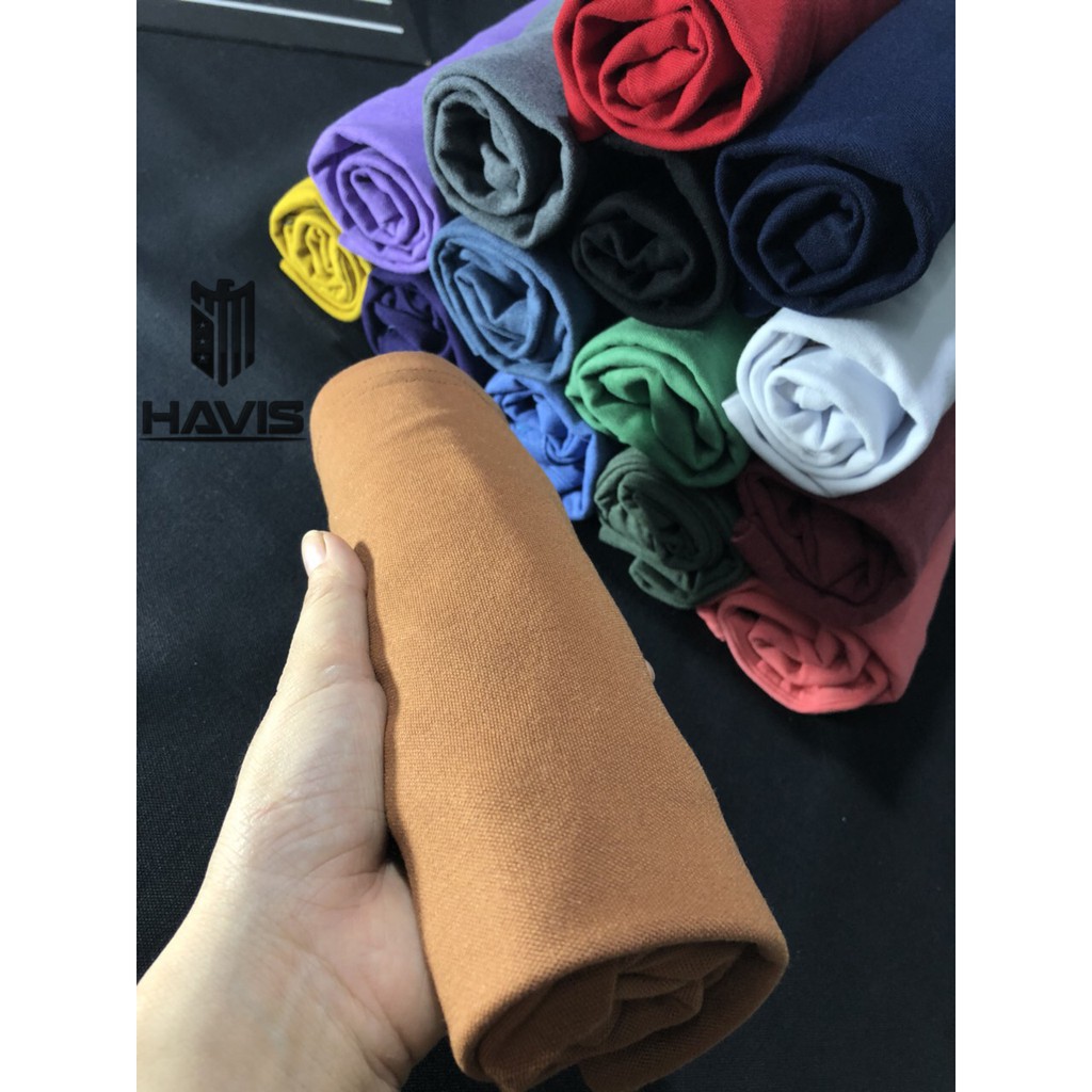 Áo thun nam tay ngắn Havis phối cổ trụ nam tính thời trang AXK061 | BigBuy360 - bigbuy360.vn