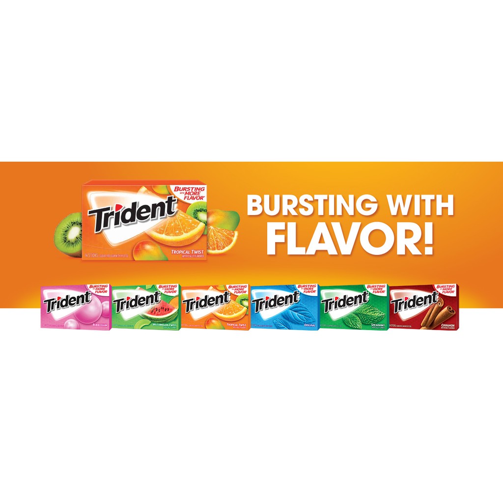 Lốc 12 thanh Kẹo gum Trident