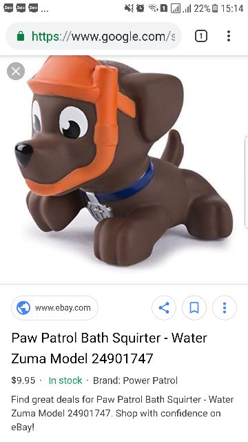 Set 5 - 10 chó Paw Patrol Bath Squirter nhựa mềm phun nước