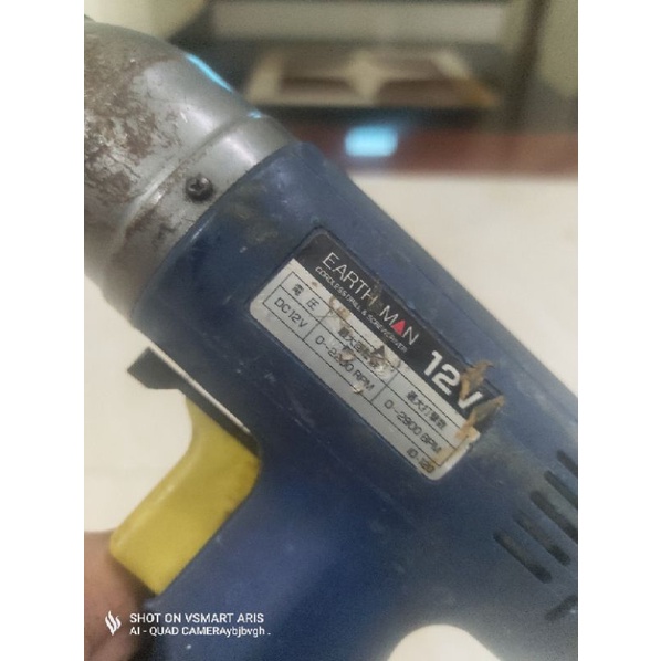 Thân máy + vỏ pin máy bắt vít Earth man 12v