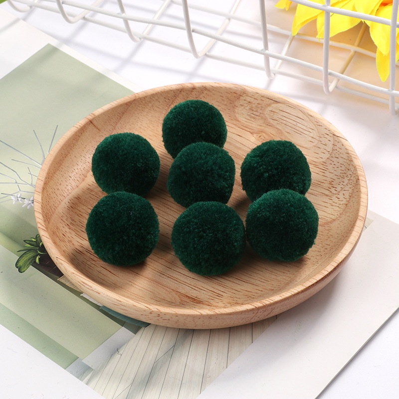 Set 50 Quả Cầu Lông Xù 1.5cm Nhiều Màu Sắc Dùng Để Làm Đồ Thủ Công Đa Năng