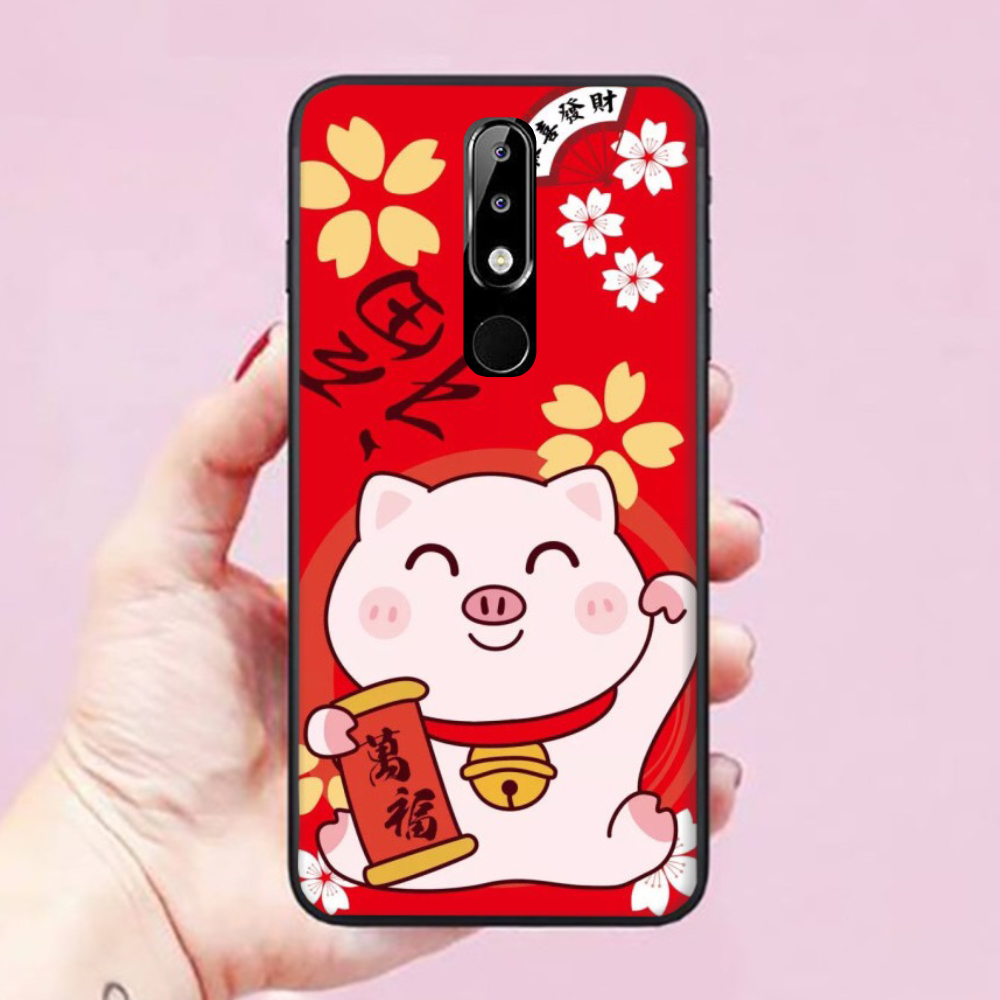 Ốp lưng Nokia 3 / 3.1 / 3.1 Plus / 5 / 5.1 Plus / 6 / 6.1 Plus / 7.2 / 8.1 hình Mèo Thần Tài 01
