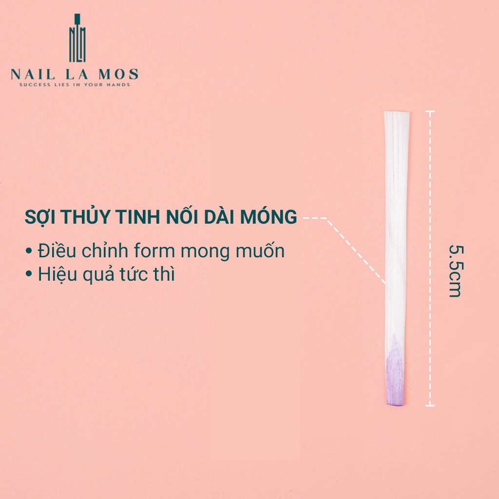 Set 10 tép lụa  nối dài móng nhanh - Nối móng lụa chuyên dụng