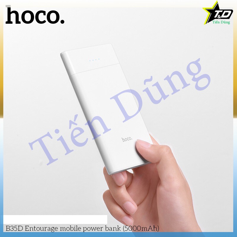 Pin sạc dự phòng Hoco B35D dòng nhỏ dung lượng 5.000mAh có 2 cổng ra USB