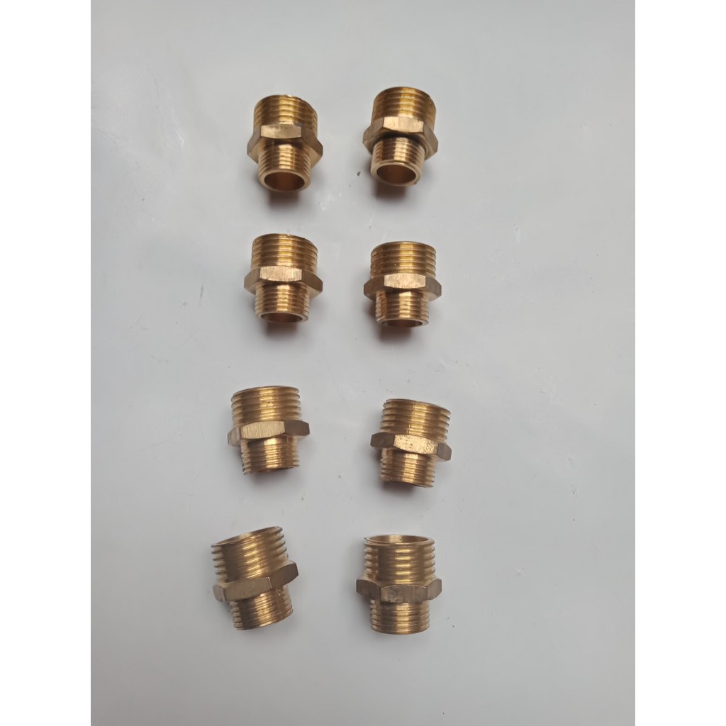 Kép 2 đầu ren ngoài 21mm/17mm, 21mm/13mm kép thu ren ngoài