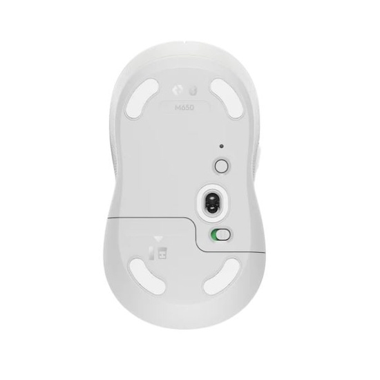 Chuột Không dây Bluetooth + Wireless Logitech Signature M650 ( Màu Trắng)