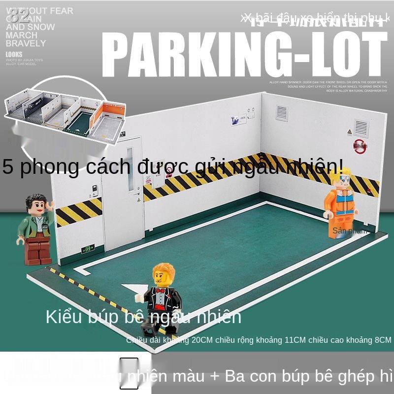 JMô phỏng 1/32 bãi đậu xe hiển thị chỗ đậu xe cảnh mô hình ô tô dưới hầm đậu xe đồ chơi trẻ em của cậu bé