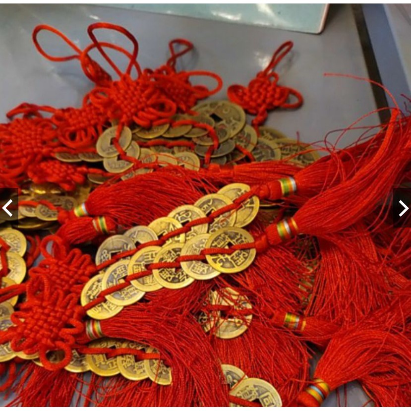 Xâu tiền lục đế, xâu 6 đồng xu phong thủy, tài lộc | BigBuy360 - bigbuy360.vn