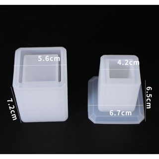 Khuôn silicon đổ resin hình hộp tăm