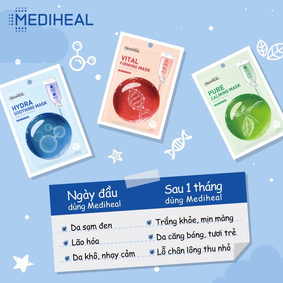 Mặt Nạ Làm Mịn, Đều Màu Da Mediheal Vital Firming Mask 20ml