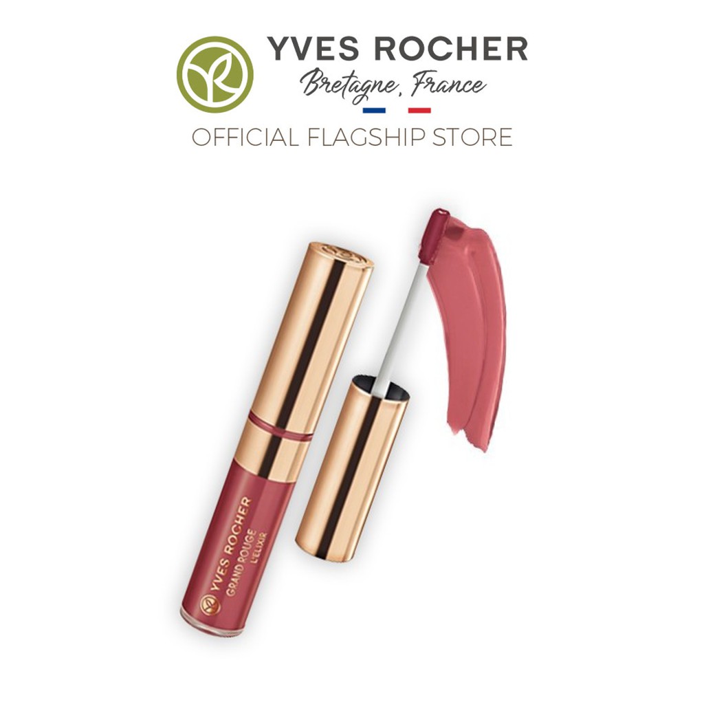 Son Kem Lì Yves Rocer Grand Rouge L'elixir Liquid Lipstick- 102 Damask Pink 7ml