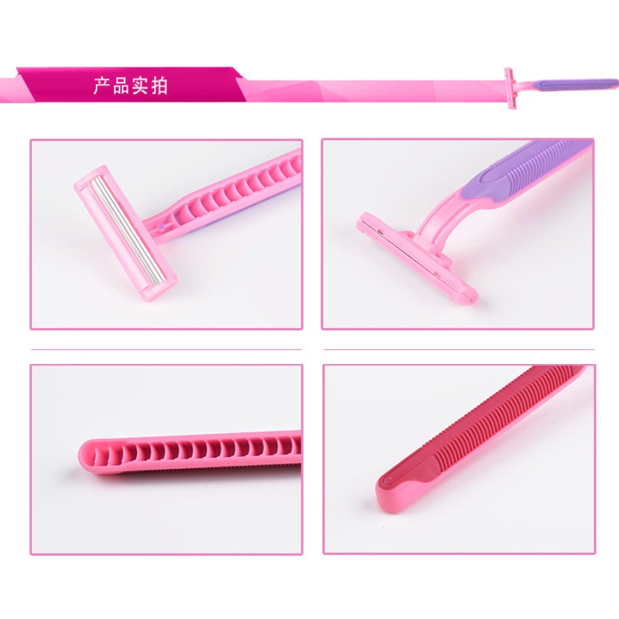 Bộ 8 dao cạo lông mặt / vùng da dưới cánh tay / vùng bikini / da tay / da chân tiện lợi cho phụ nữ