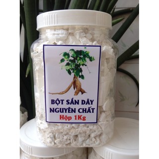Hộp 1kg bột sắn dây nguyên chất nhà làm nguyên chất
