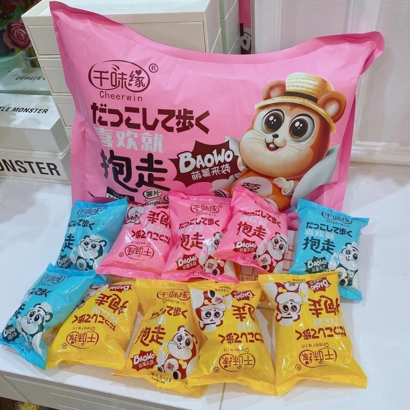 Bim bim snack Sóc khồng lồ 60k/gói 240g (10 gói nhỏ)