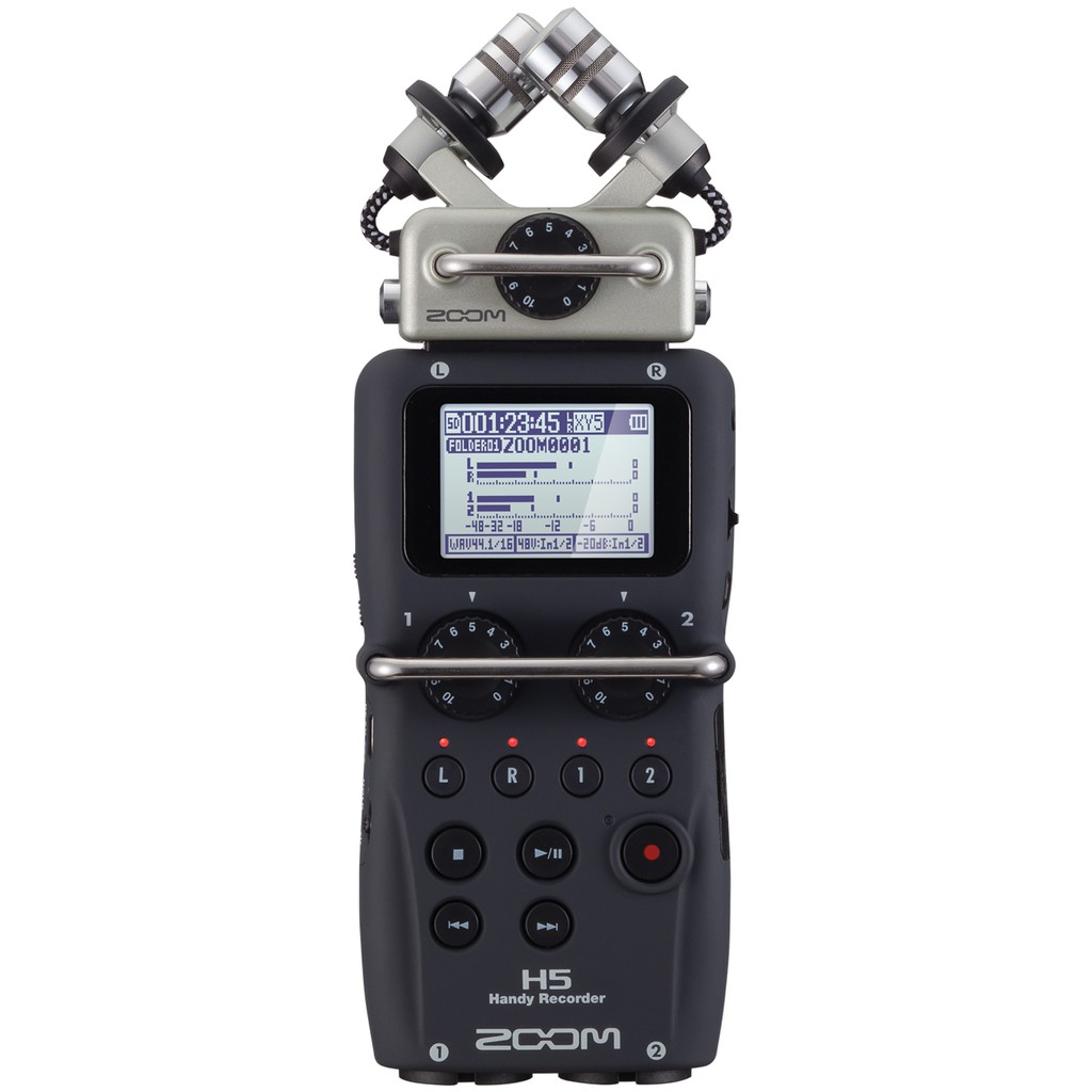 Máy ghi âm Zoom H5, hỗ trợ thẻ nhớ ngoài /SD/SDHC, ghi âm đa chiều, cổng Line in 02 | TECHMART