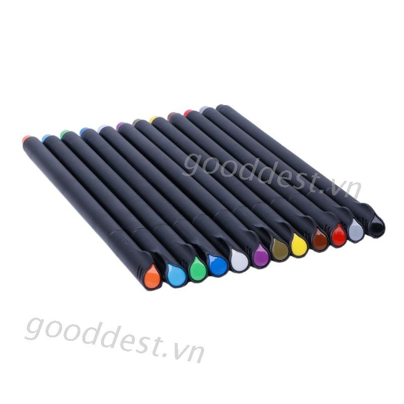 Set 12 / 24 Bút Màu Ngòi 0.4mm Chất Lượng Cao