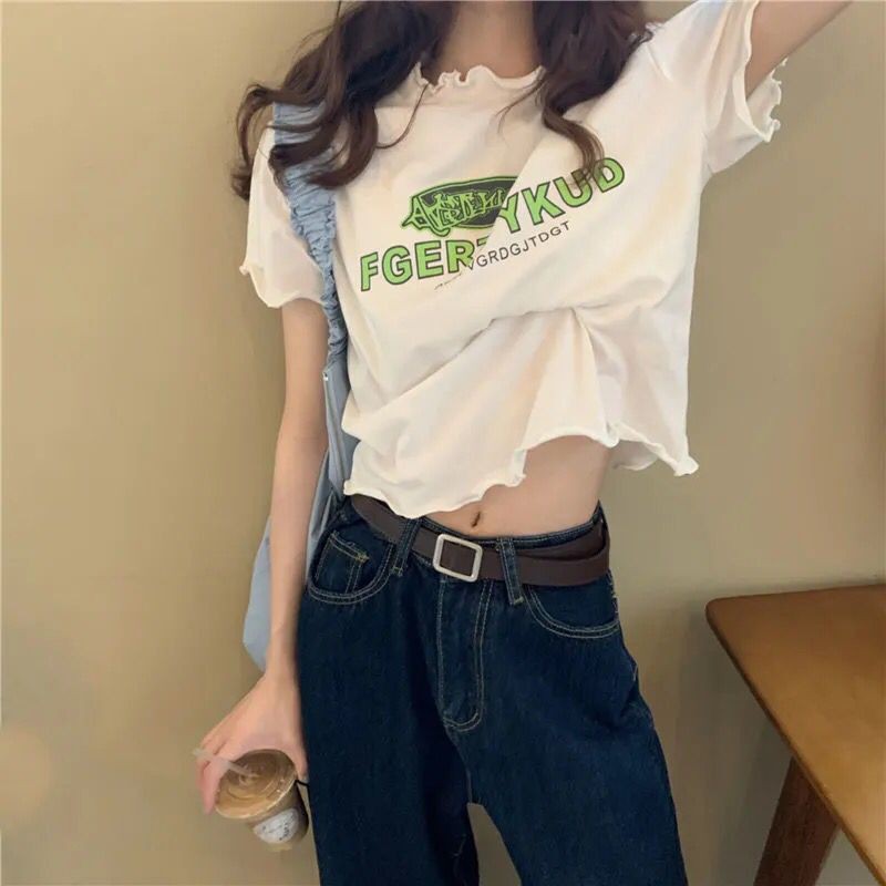 Áo Thun Form Rộng Ngắn Tay Phong Cách Hàn Quốc Dành Cho Nữ Size S-2Xl | BigBuy360 - bigbuy360.vn