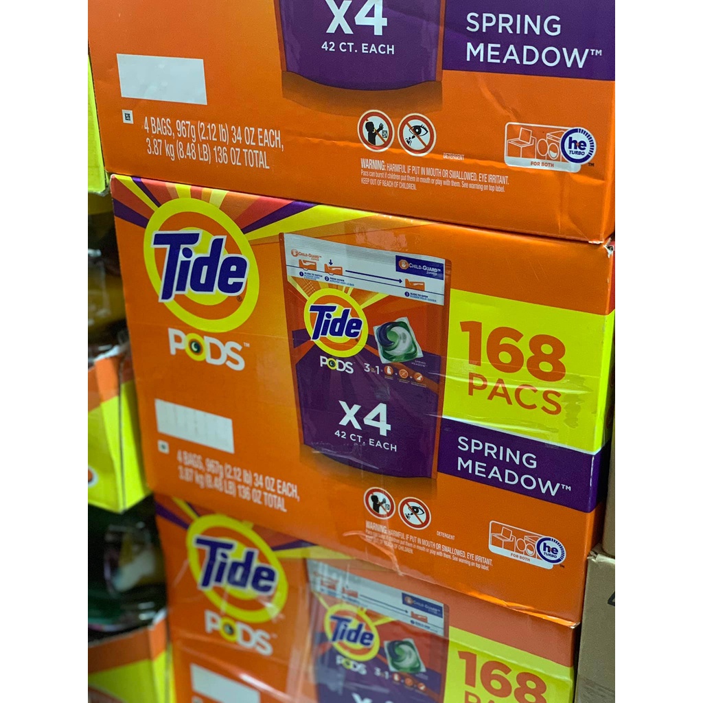 Viên Giặt Tide Pods 3 in 1 gói 42 Viên của Mỹ