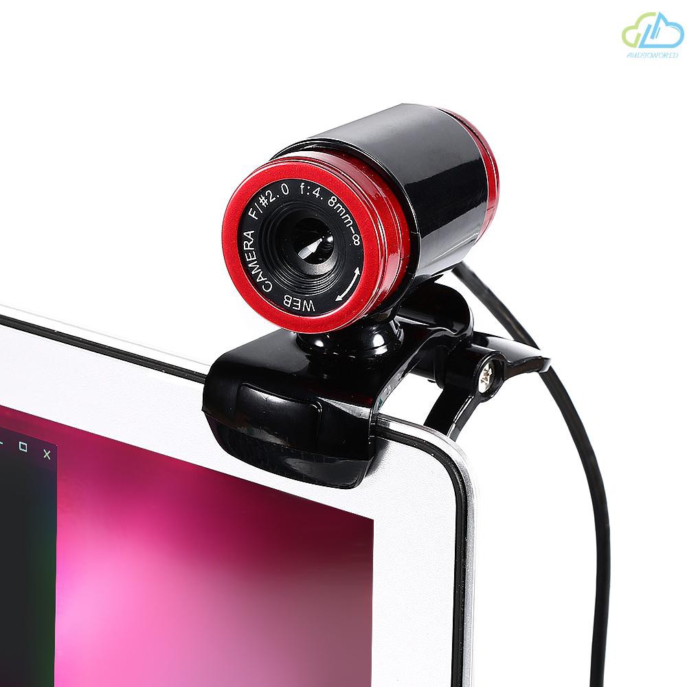 Webcam Usb 2.0 0.3 Triệu Pixels Có Thể Xoay 360 Độ Dành Cho Máy Tính / Laptop