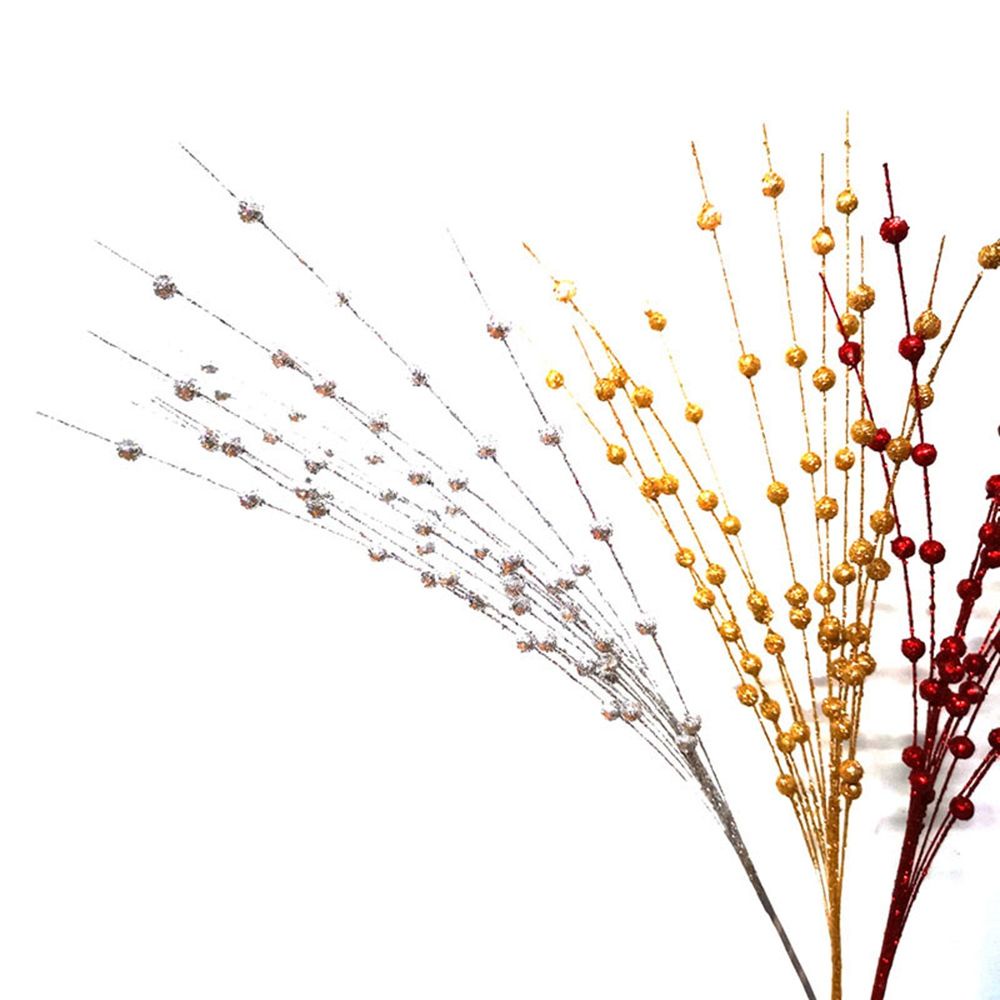 Nhánh quả mọng bột kim tuyến nhân tạo nhiều màu làm đạo cụ chụp ảnh trang trí Giáng sinh/bữa tiệc/đám cưới/nhà ở tự làm