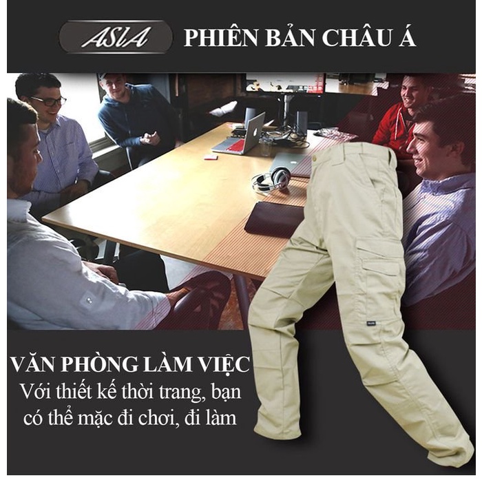 Quần Kaki nam,Quần kaki túi hộp nam chất liệu kaki cotton bền bỉ thấm hút mồ hôi tốt style bụi bặm