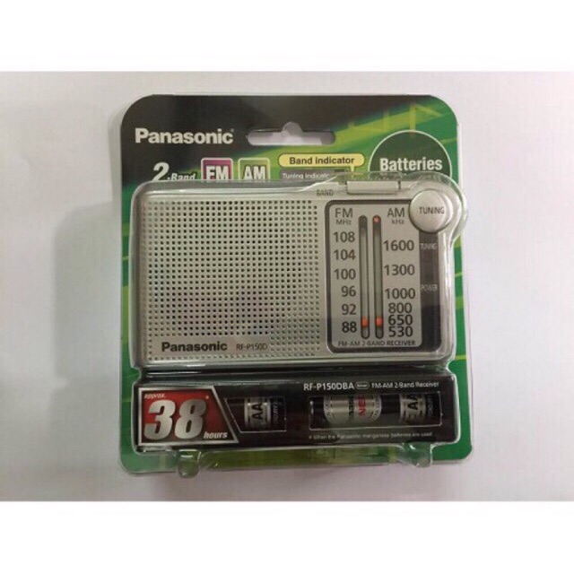 Đài Panasonic RF-P150DBA kèm 2 pin AA - Đài FM/AM panasonic