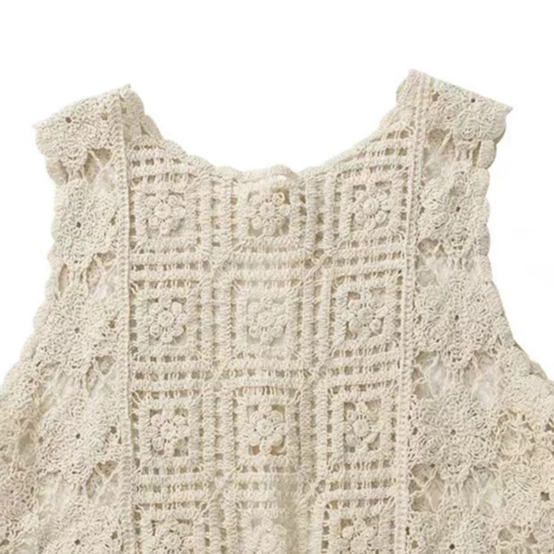 Áo Khoác Cardigan Không Tay Họa Tiết Thêu Thời Trang Cho Nữ