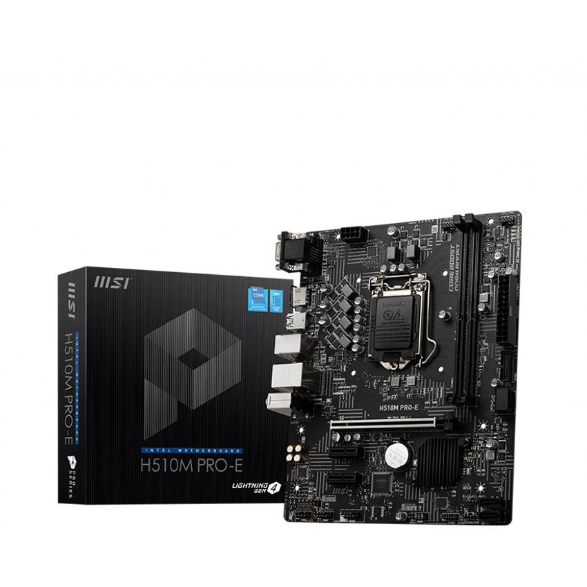 Bo mạch chủ Mainboard MSI H510 PRO-E (LGA 1200 - Mirco-ATX From Factor - DDR4) -BH 36T