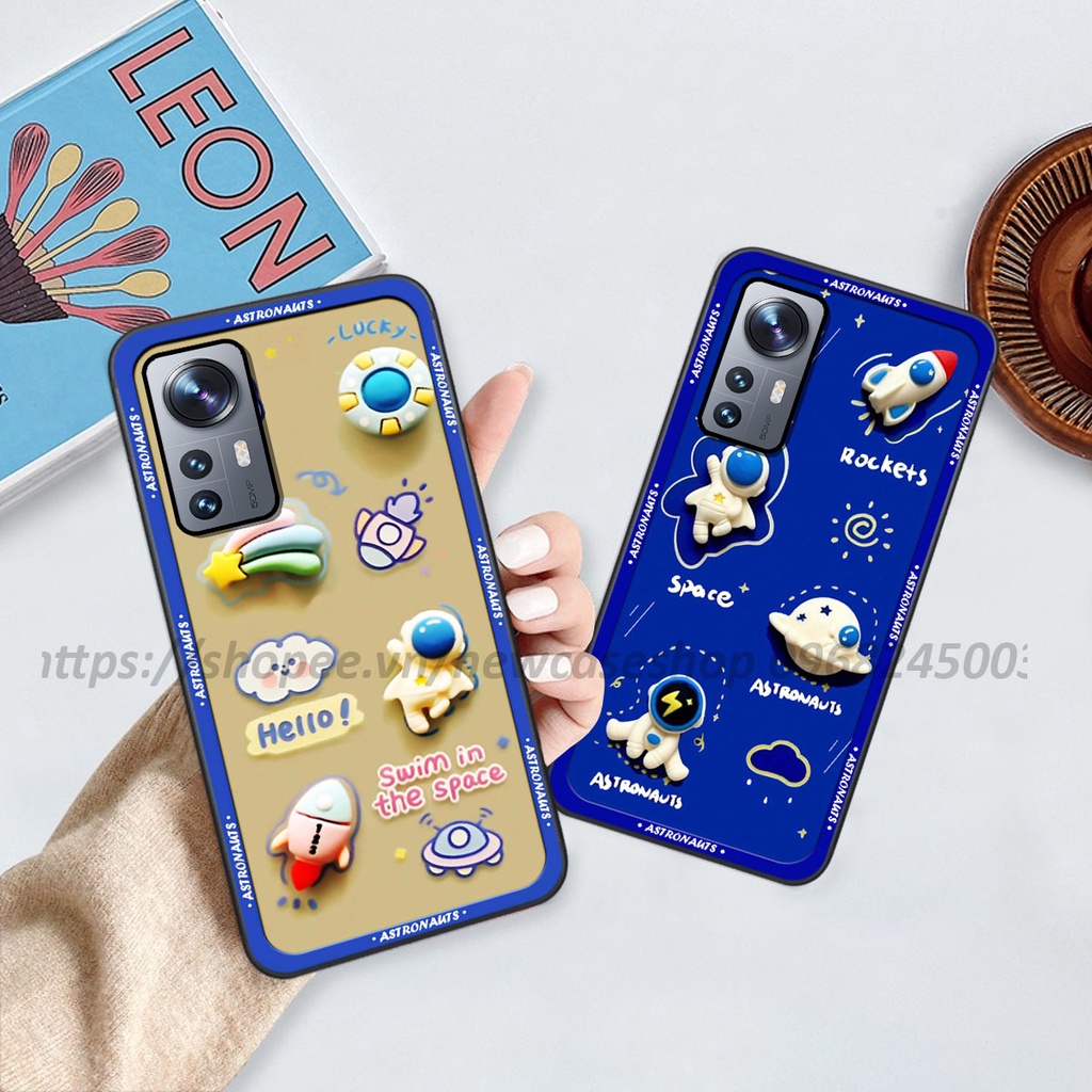 Ốp Xiaomi 12 / 12 Pro / 12 Lite / RedMi 12X /MI 12T/MI 12T PRO in hình 3D Bear love,Kuromi,Space cute độc lạ