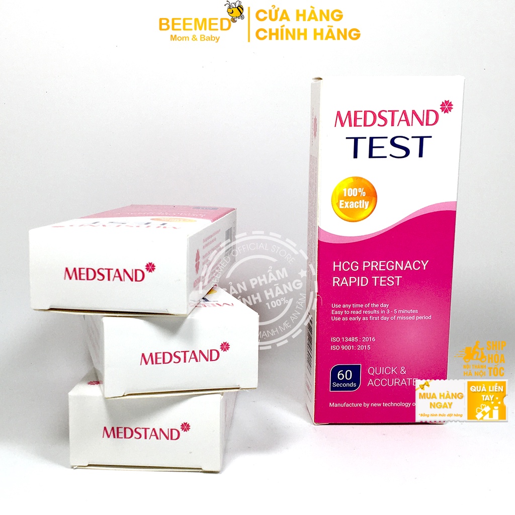 Que thử thai Medstand Test - Phát hiện thai sớm - Nhanh - Chính xác sau 60s - giao hàng kín đáo, che tên