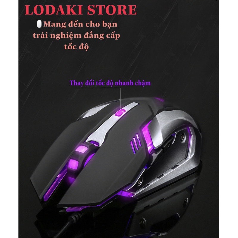 Bộ bàn phím cơ+Chuột Gaming có dây tích hợp chuyên dụng có đèn ned nền