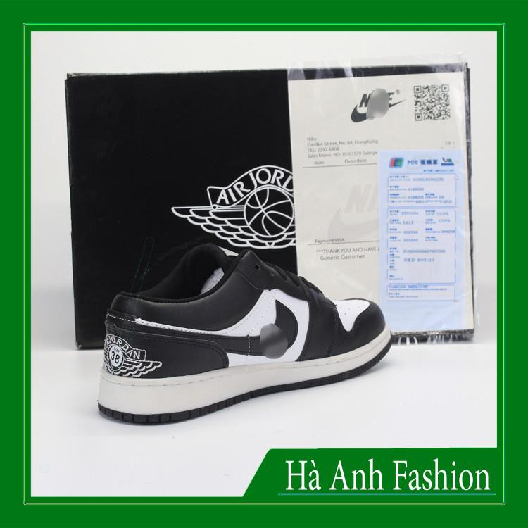 💥FREE SHIP-HÀNG QUẢNG CHÂU💥Giày thể thao sneaker Air Jordan 1 Low JD thấp  đen full  box - Hà Anh Fashion