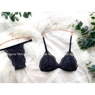 Quà tặng bạn thân, người yêu Set bralette không gọng + quần lót  lọt khe ren  siêu hút mắt
