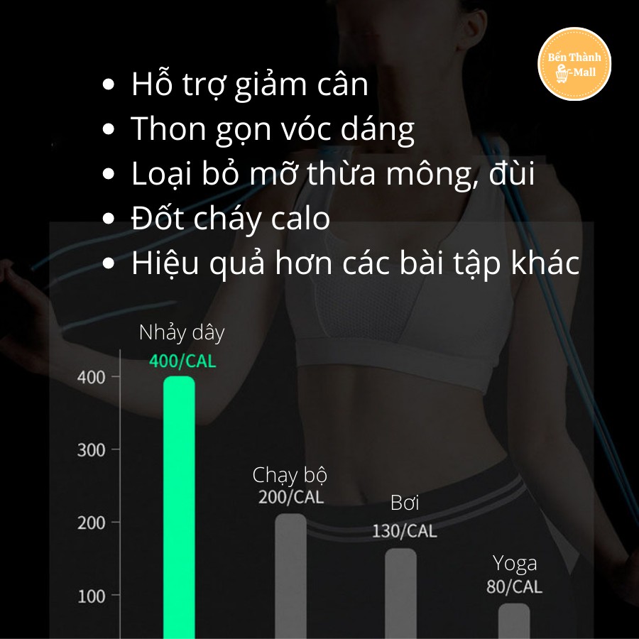 Dây Nhảy Giảm Cân Có Bộ Đếm Số Và Calo Thông Minh