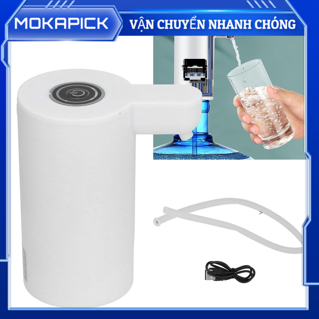 Mokapick Trang chủ Máy bơm nước uống điện USB DC5V Nước đóng chai Phụ kiện Màu trắng