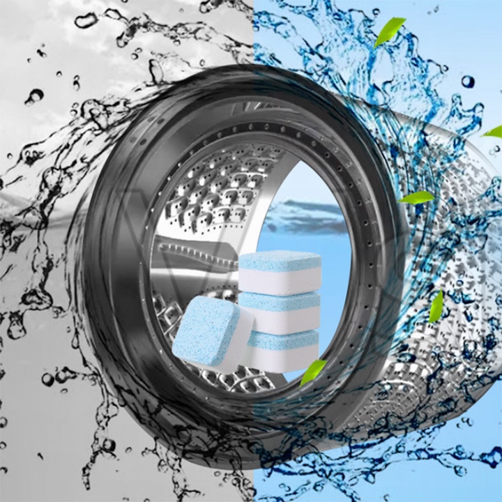 Viên tẩy lồng máy giặt hongkong_store sieure888 Viên tẩy lồng máy giặt làm sạch tiện dụng