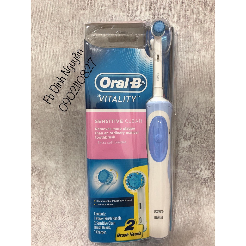 Bàn chải điện Oral B Cho Răng Nhạy Cảm Gum Care/Sensitive