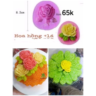 Khuôn hoa hồng silicon 6cm