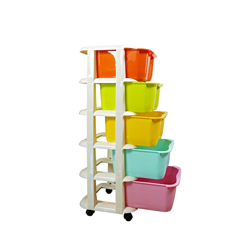 Tủ Đựng Đồ Phối Màu 5T VIỆT NHẬT 3638, Tủ Nhựa Lắp Ghép 5 Tầng Cao Cấp