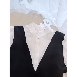 ÁO SƠ MI PHỐI GIẢ GHI LÊ