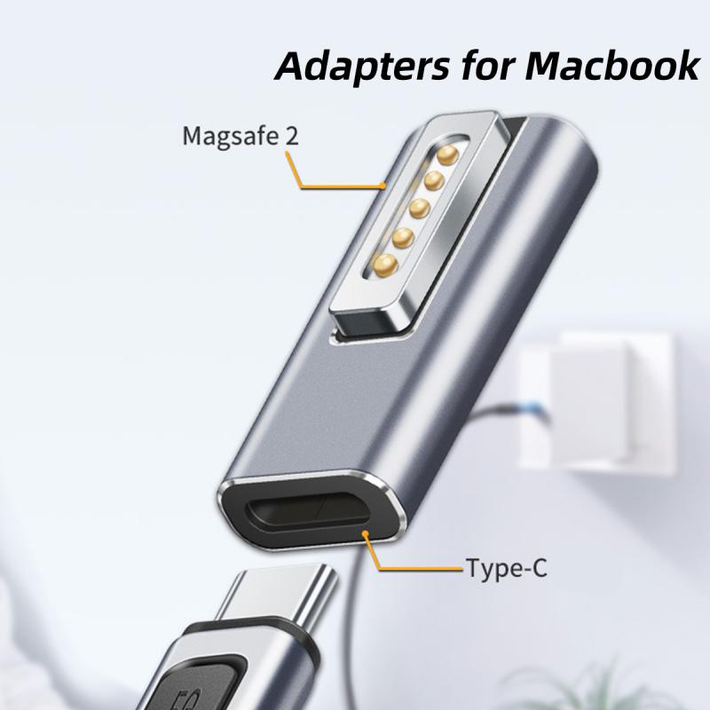 Bộ chuyển đổi ANKNDO USB Type C PD từ tính sạc nhanh thích hợp cho Magsafe1 Magsafe 2 Mac Book Air / Pro