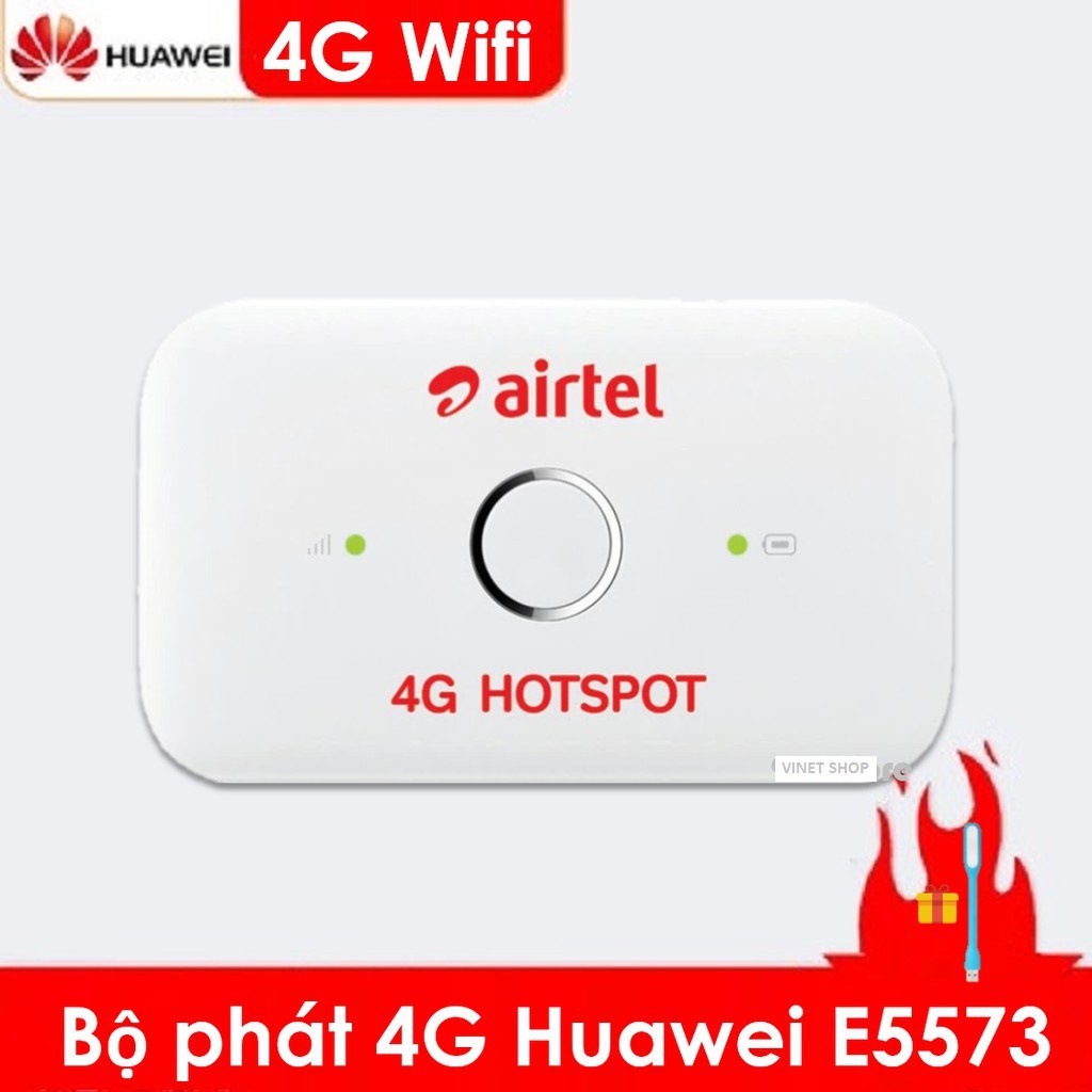 BỘ PHÁT WIFI 4G HUAWEI E5573C 150Mb - TỐC ĐỘ ĐỈNH NHẤT HIỆN NAY - PIN TRÂU TẶNG ĐÈN LED USB