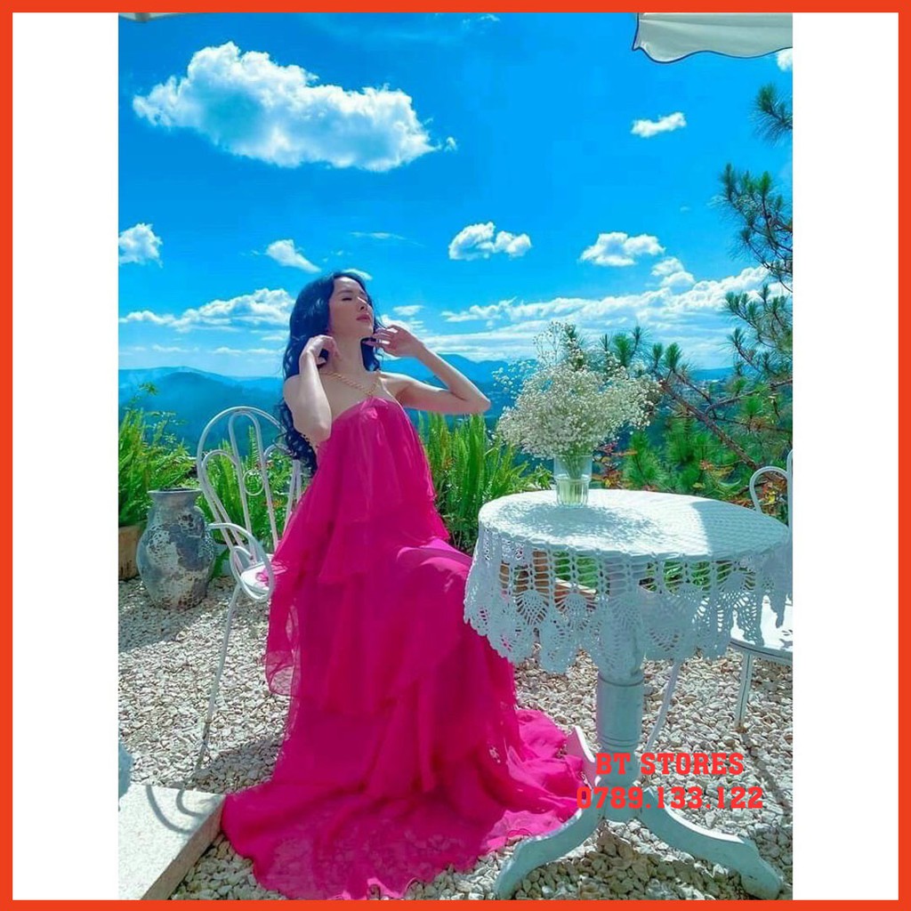 Đầm maxi ⚡FREESHIP⚡ chất voan thoáng mát, (BT025) | BigBuy360 - bigbuy360.vn