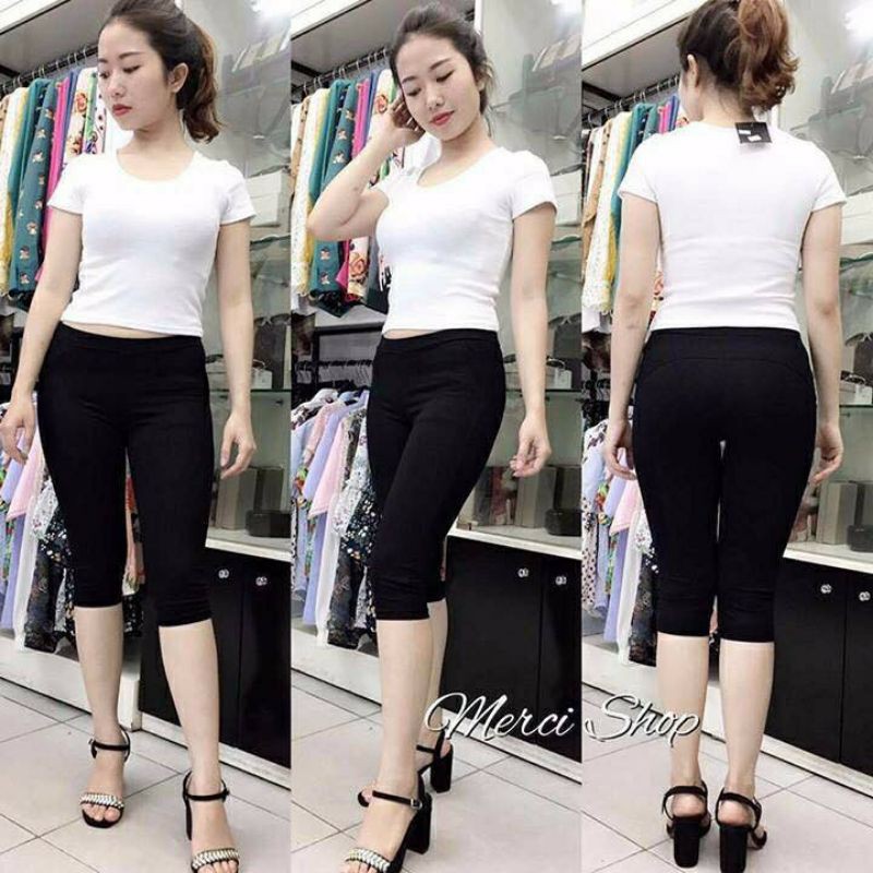 QUẦN LEGGING NÂNG MÔNG COTONG ( dài_ngố_đùi )