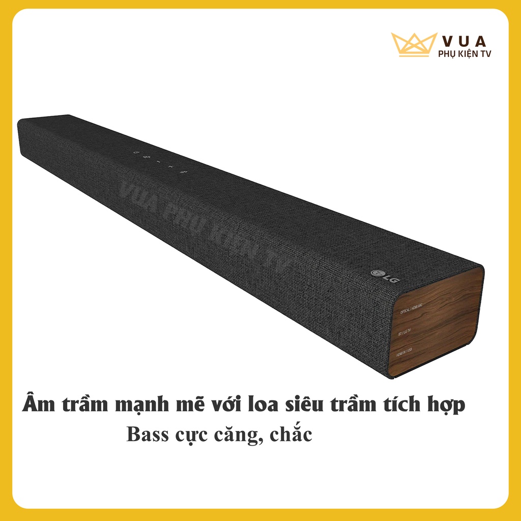 Loa soundbar LG SP2 công suất 100W âm thanh vòm màu đen chính hãng -loa thanh LG -Vua Phụ Kiện TV