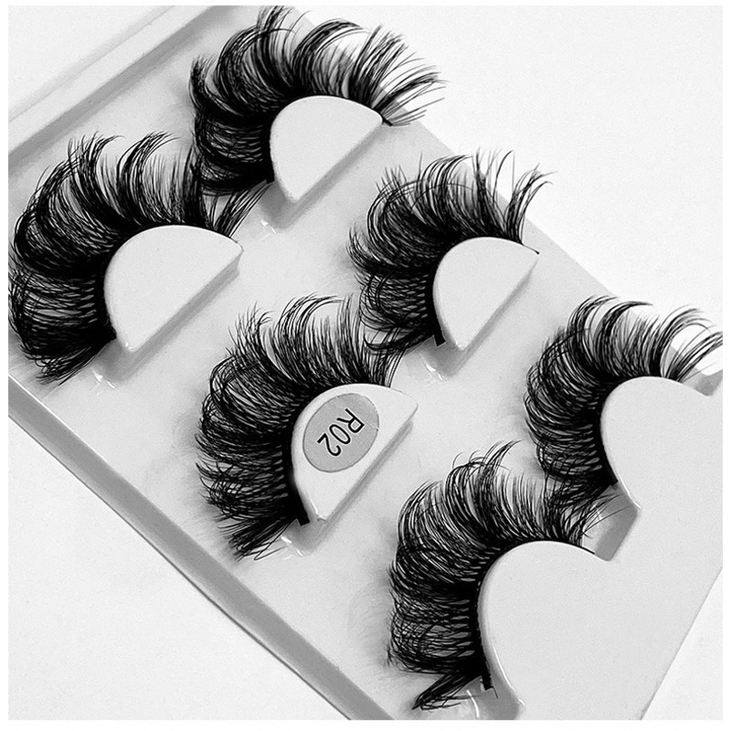 Set 3 Cặp Lông Mi Giả 6D Hiệu Ứng Tự Nhiên Handmade Dành Cho Nữ