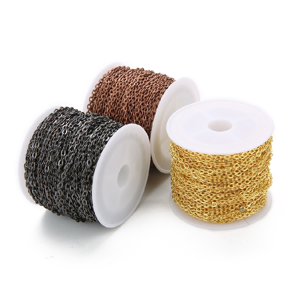 Cuộn Dây Hợp Kim 2x3mm Dài 10 Yard Dùng Làm Đồ Trang Sức Thủ Công