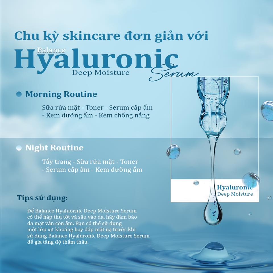 Tinh Chất Dưỡng Ẩm, Cấp Nước Cho Da Hyaluronic Acid Balance Active Formula 30ml